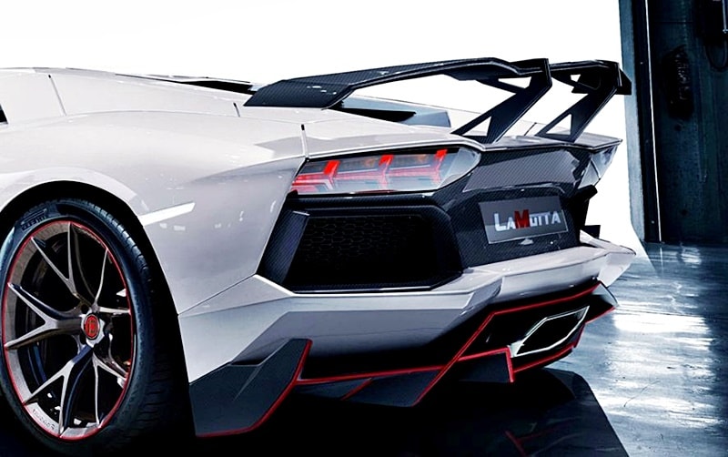 Lamborghini LP700- REVO style carbon rear wing 00